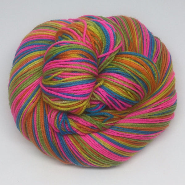 Neon Jelly Bracelets Five Stripe Self Striping Yarn