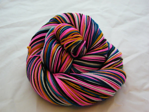 Out of Silence & La La La Six Stripe Self Striping Yarn