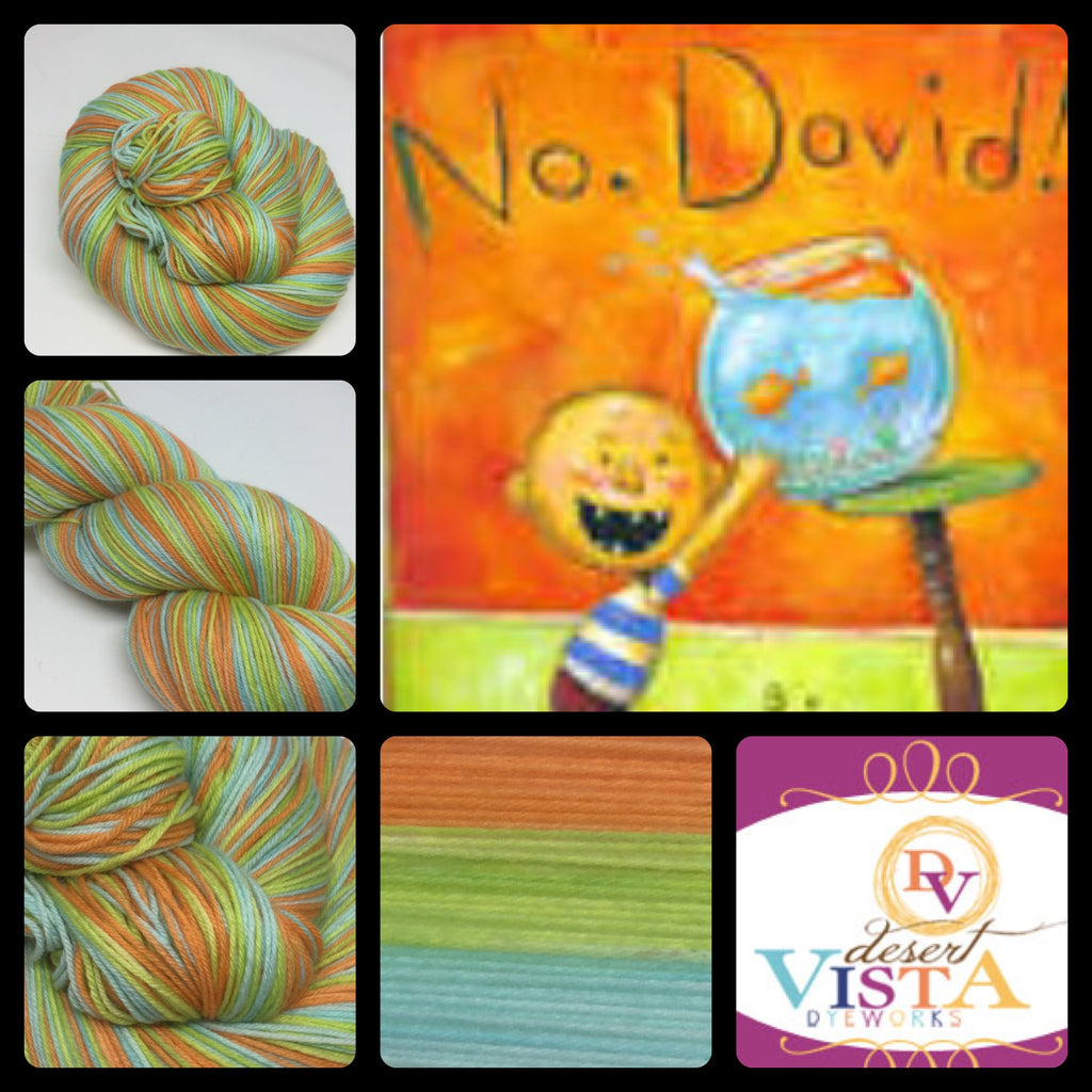 No, David Three Stripe Self Striping Yarn