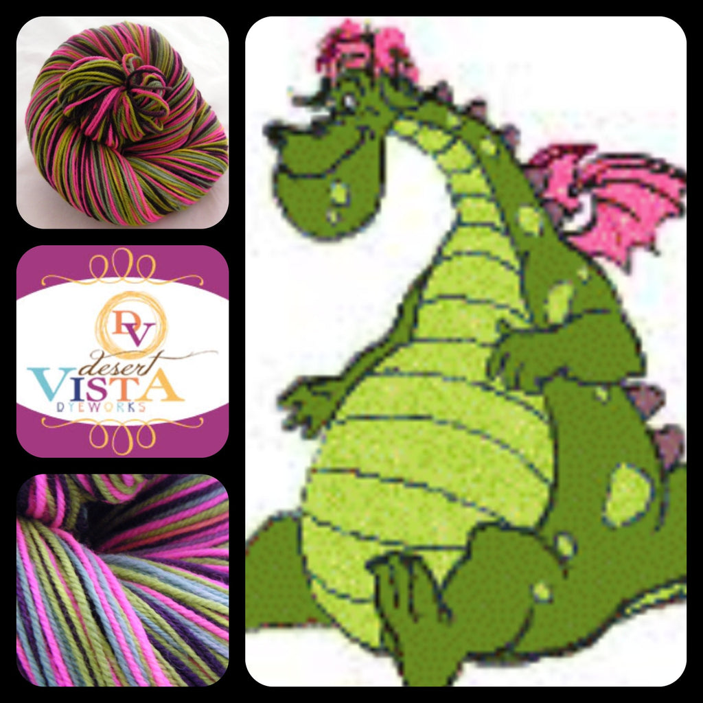 Puff the Magic Dragon Four Stripe Self Striping Yarn