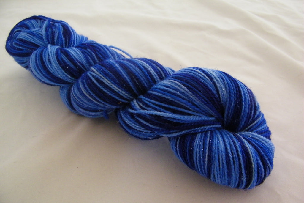 Blue Christmas Without You Six Stripe Self Striping Yarn