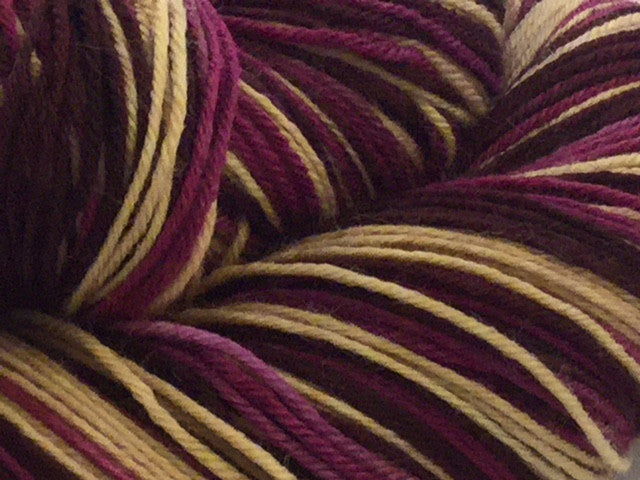 Art Deco Three Stripe Self Striping Yarn