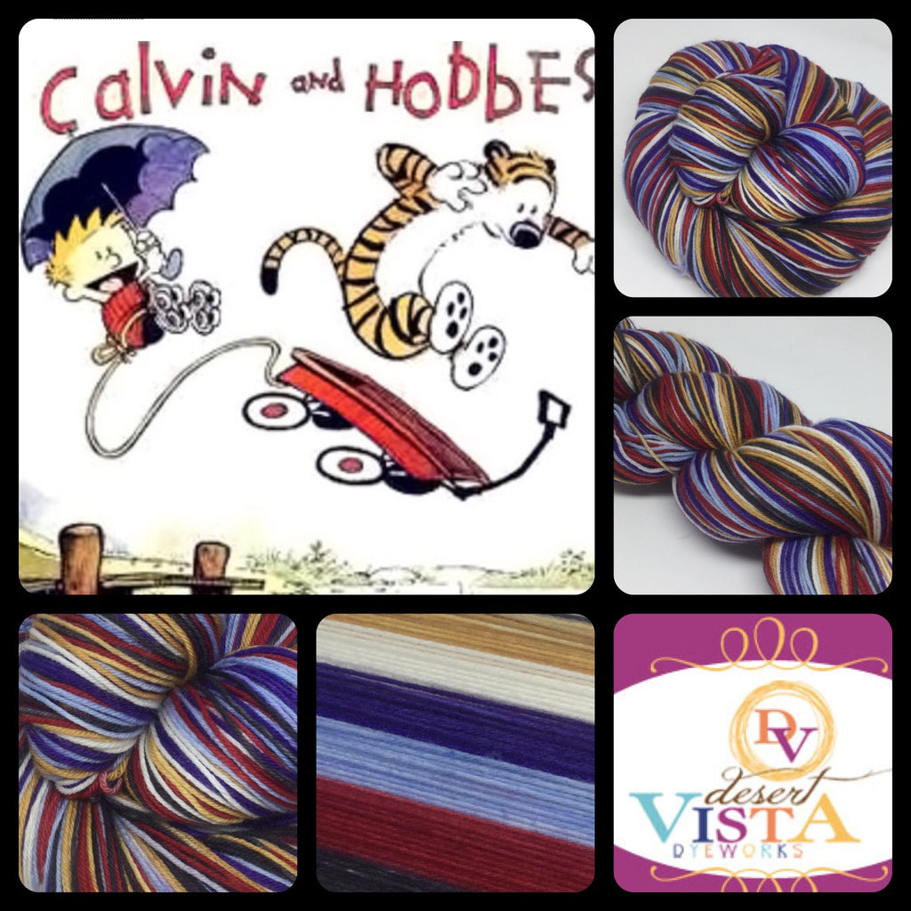 Calvin and Hobbes Six Stripe Self Striping Yarn