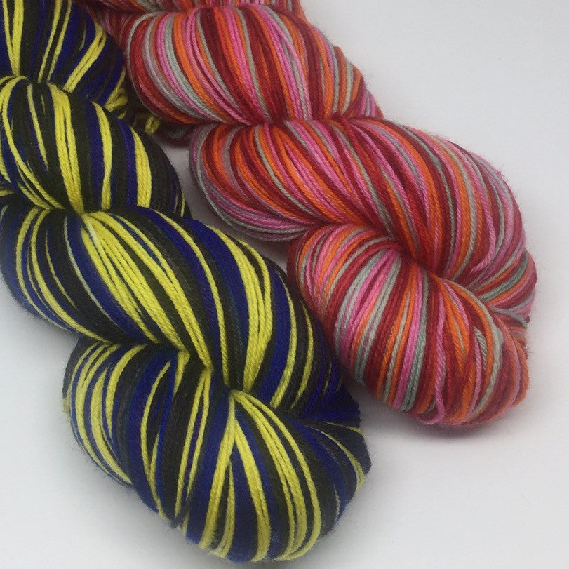 Pac Man Half Skeins Stripe Self Striping Yarn
